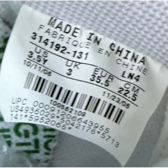 Nike Air Force 1 XXV '82 Size 3.5 Youth unisex (Women's 5) white/green low EUC - Picture 11 of 11